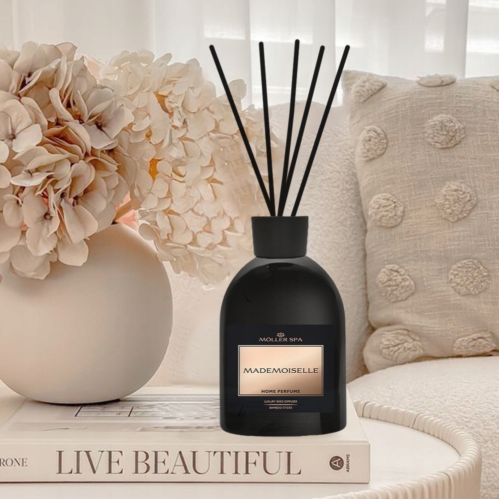 ZAPACH PERFUM MADEMOISELLE DO DOMU PATYCZKI DYFUZOR ODŚWIEŻACZ 250ml 90 DNI Typ do pomieszczeń