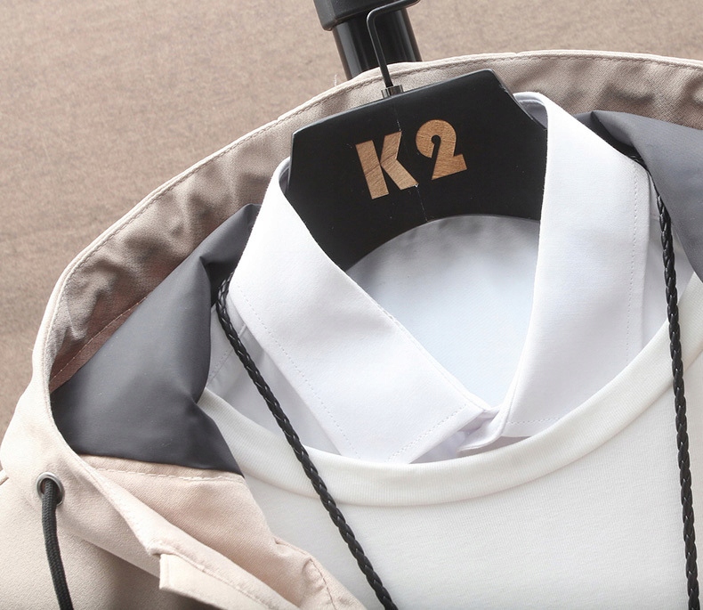 MĘSKA JESIENNA PŁASZCZ PROCHOWIEC PARKA BIZNESOWA Materiał dominujący poliester