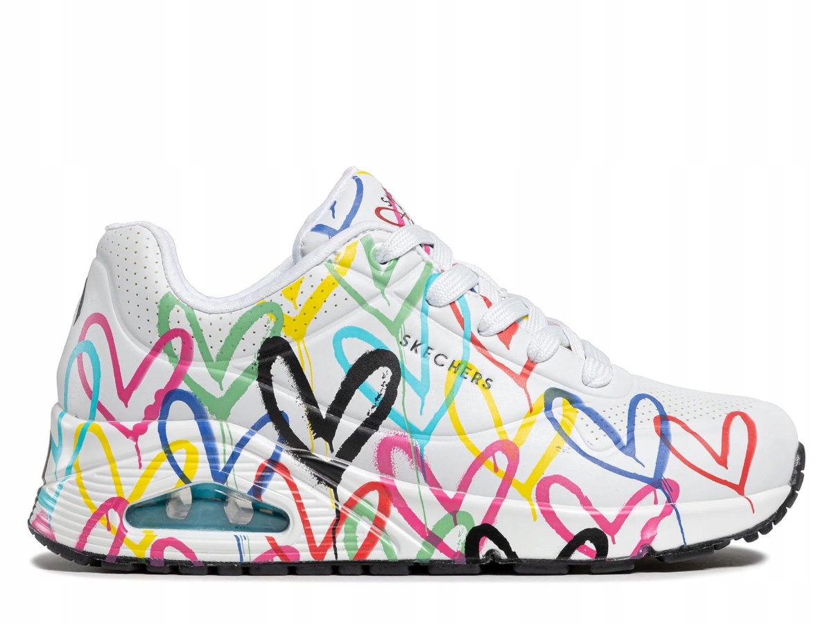 Dámské boty Skechers 155507WMLT Uno Spread The Love Bílé 36