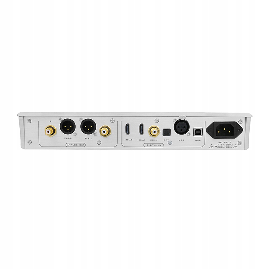 Musician Audio Aquarius Przetwornik DAC 24 bit / 1536 kHz R2R + 6 bit DSD Model Aquarius-silver