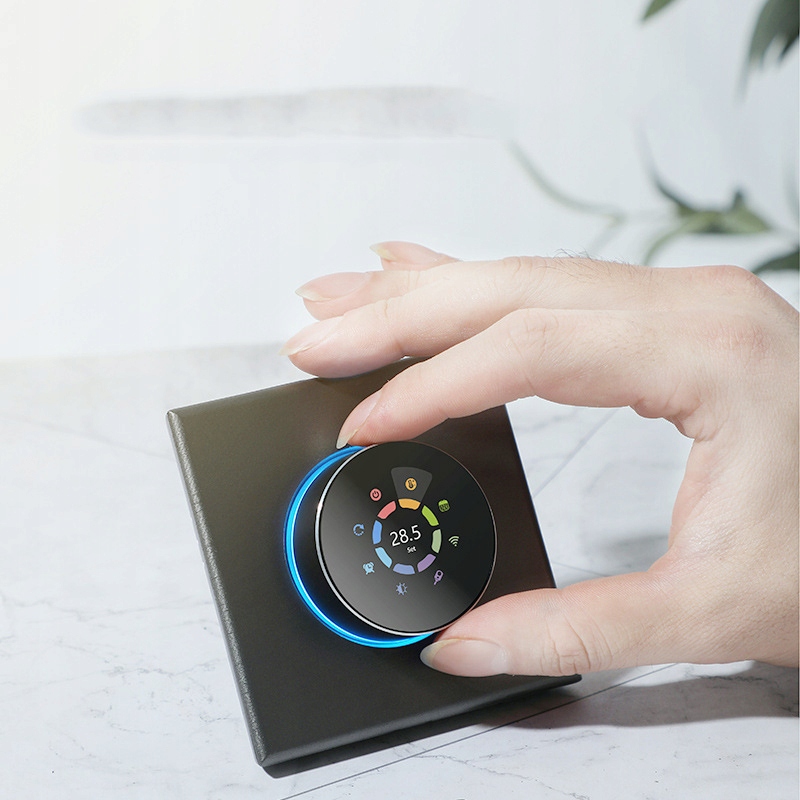 Termostat Wifi Tuya bojler Krbový knoflík černý