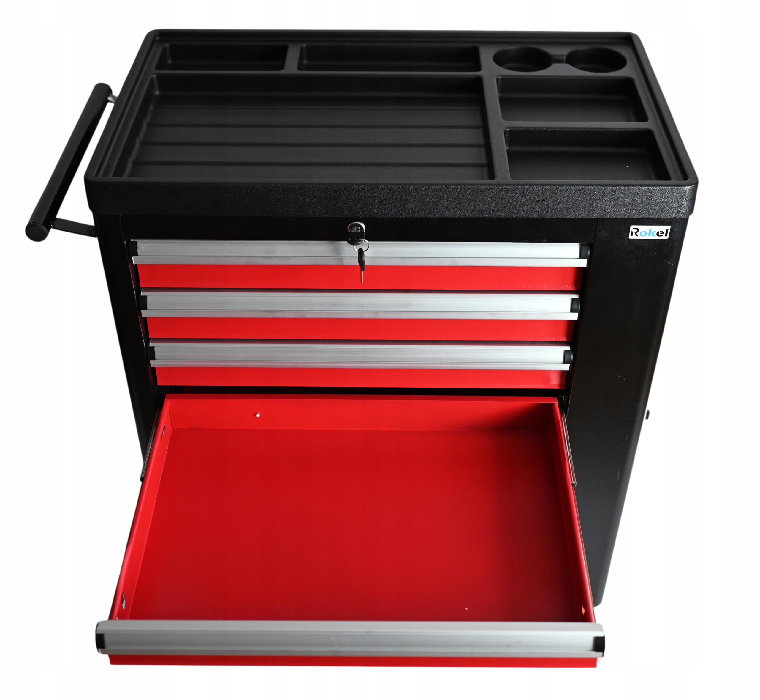 SZAFKA WARSZTATOWA PROFESJONALNY WÓZEK NARZĘDZIOWY 7 SZUFLAD SCHOWKI KÓŁKA Szerokość produktu 76.5 cm