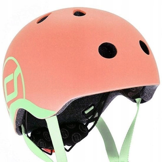 SCOOTANDRIDE Peach ZESTAW HULAJNOGA i Jeździk 2w1 + KASK z LED XXS do S 1+ Liczba kół 3