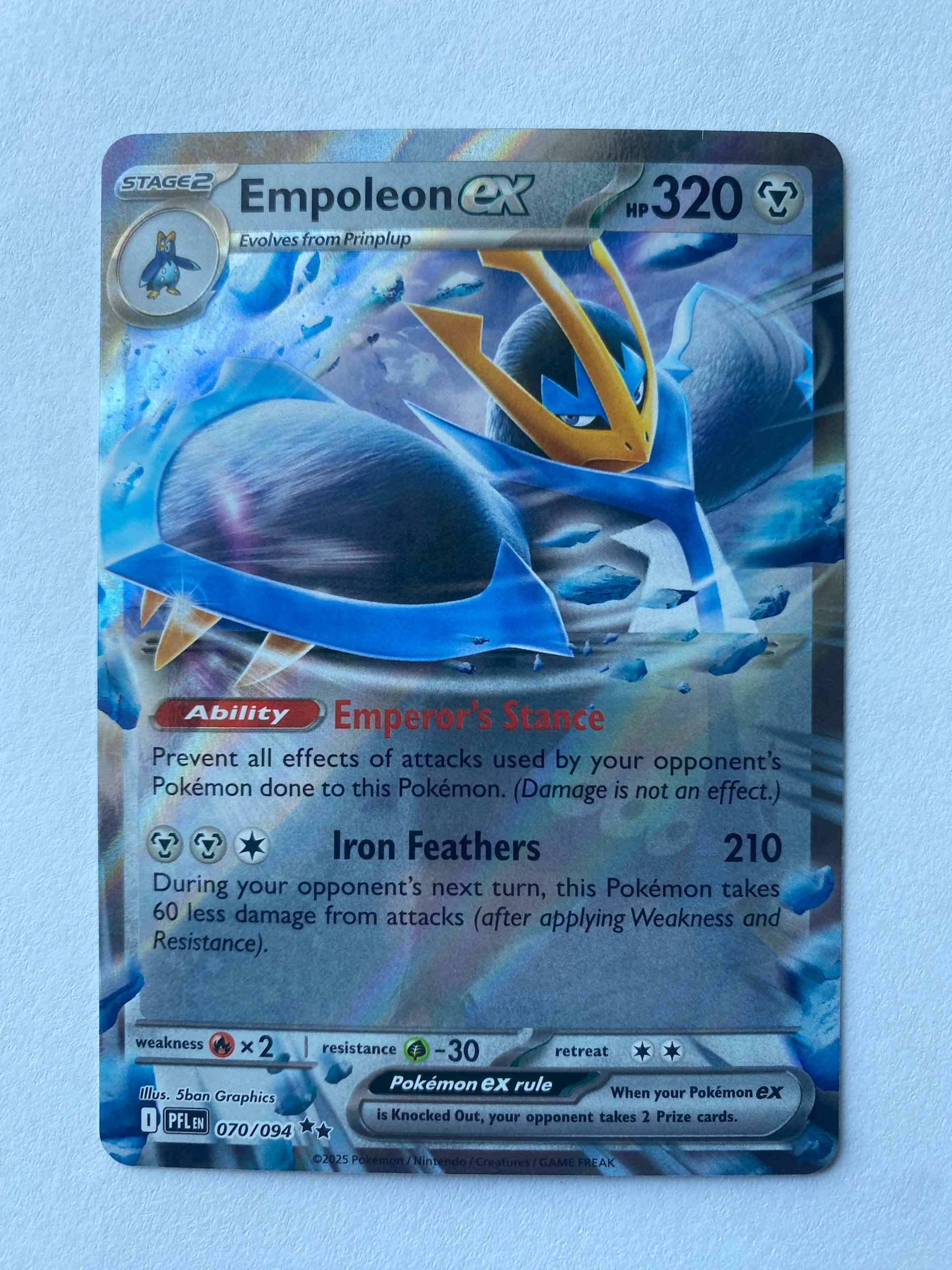 Karta Pokemon: Empoleon ex (PFL 070) / Phantasmal Flames