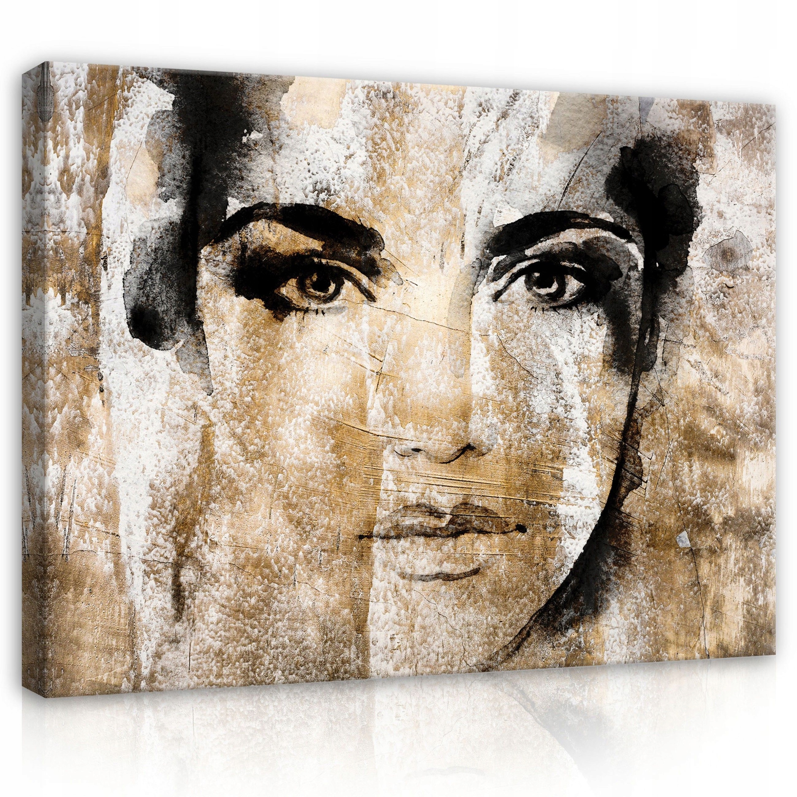 Obraz 100x75 Emoční portrét hluboký pohled textura obličeje umění