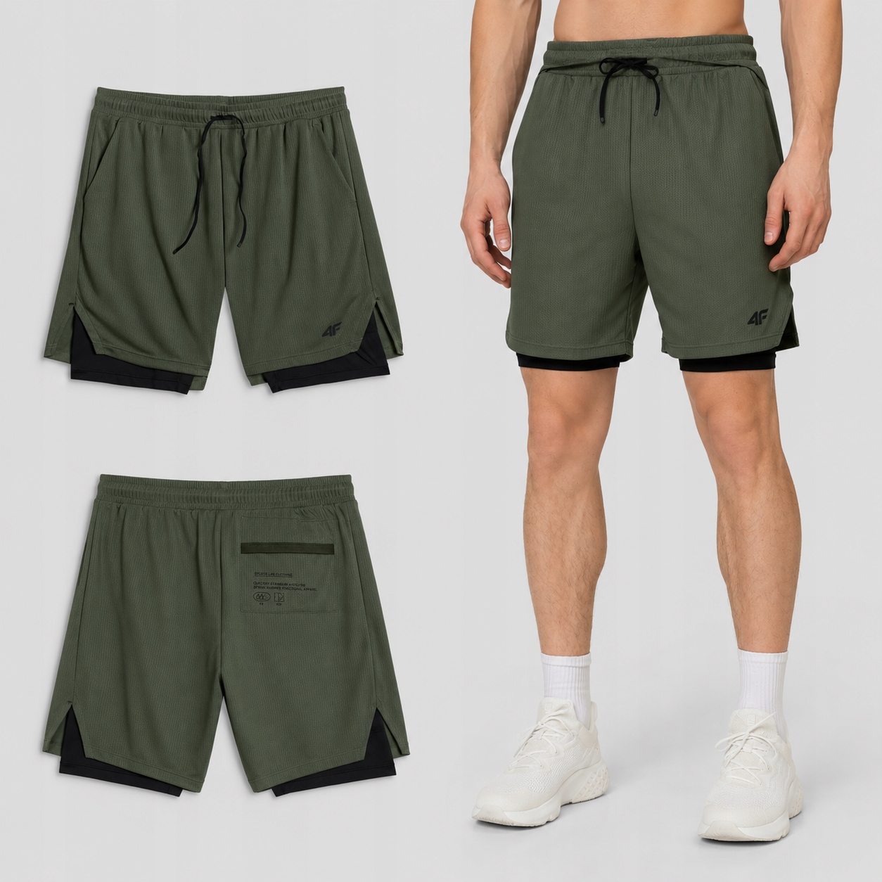 Spodenki Męskie Sportowe 4F Treningowe Szybkoschnące XL M1259 SS26