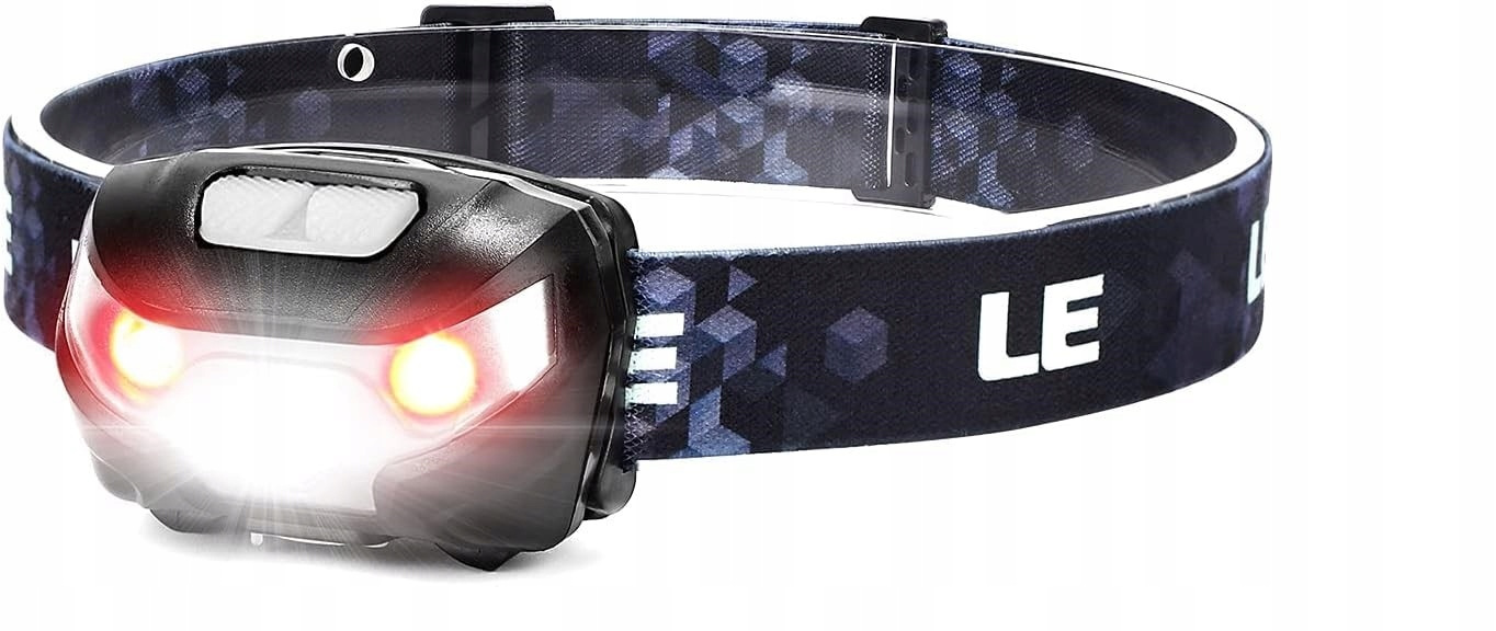 LE Latarka Czołowa LED USB 1300 Lux IPX4 Dla Dzieci Dorosłych — miniatura 9