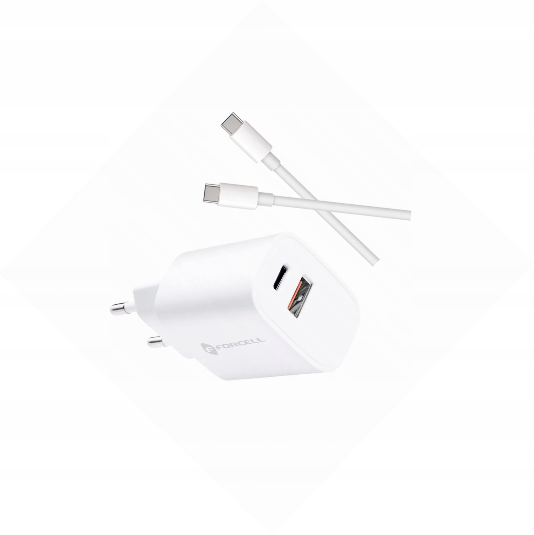 Szybka ładowarka 30W 2 wejścia z kablem Usb-c do Motorola Edge 50 Neo 5G
