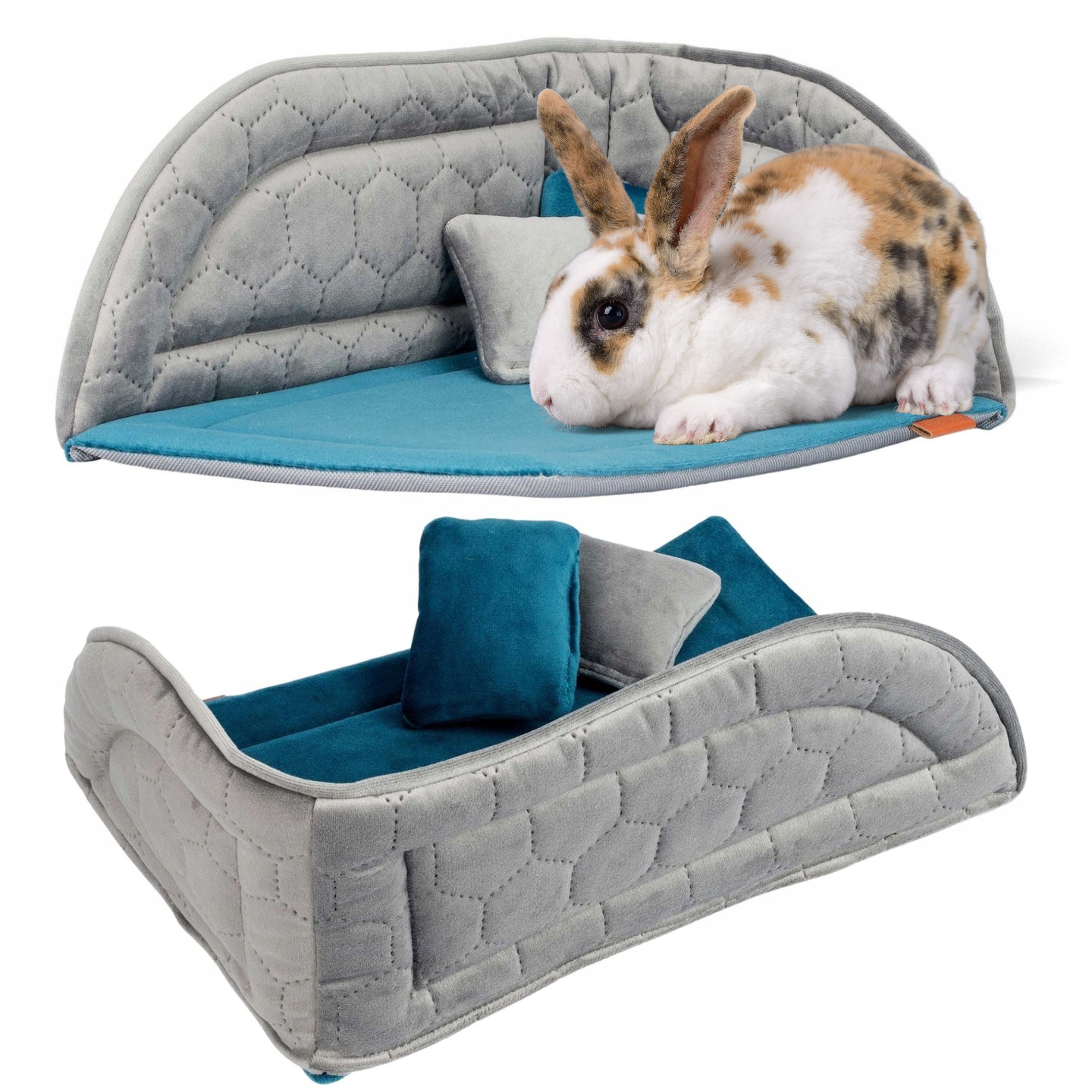 Pelíšek Pohovka Potah Rohová Králíčci Prasátka Ježci Hlodavci 30x40 cm