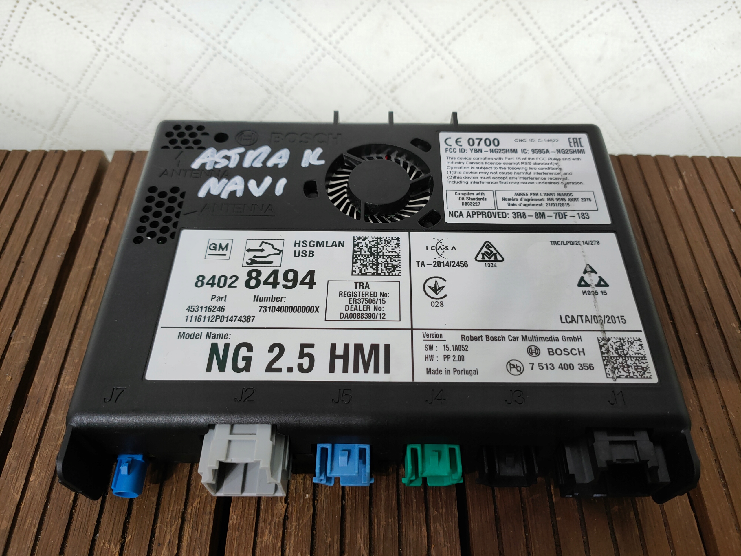 OPEL ASTRA V K 15-19 module player navigation devices NAVI 84028494