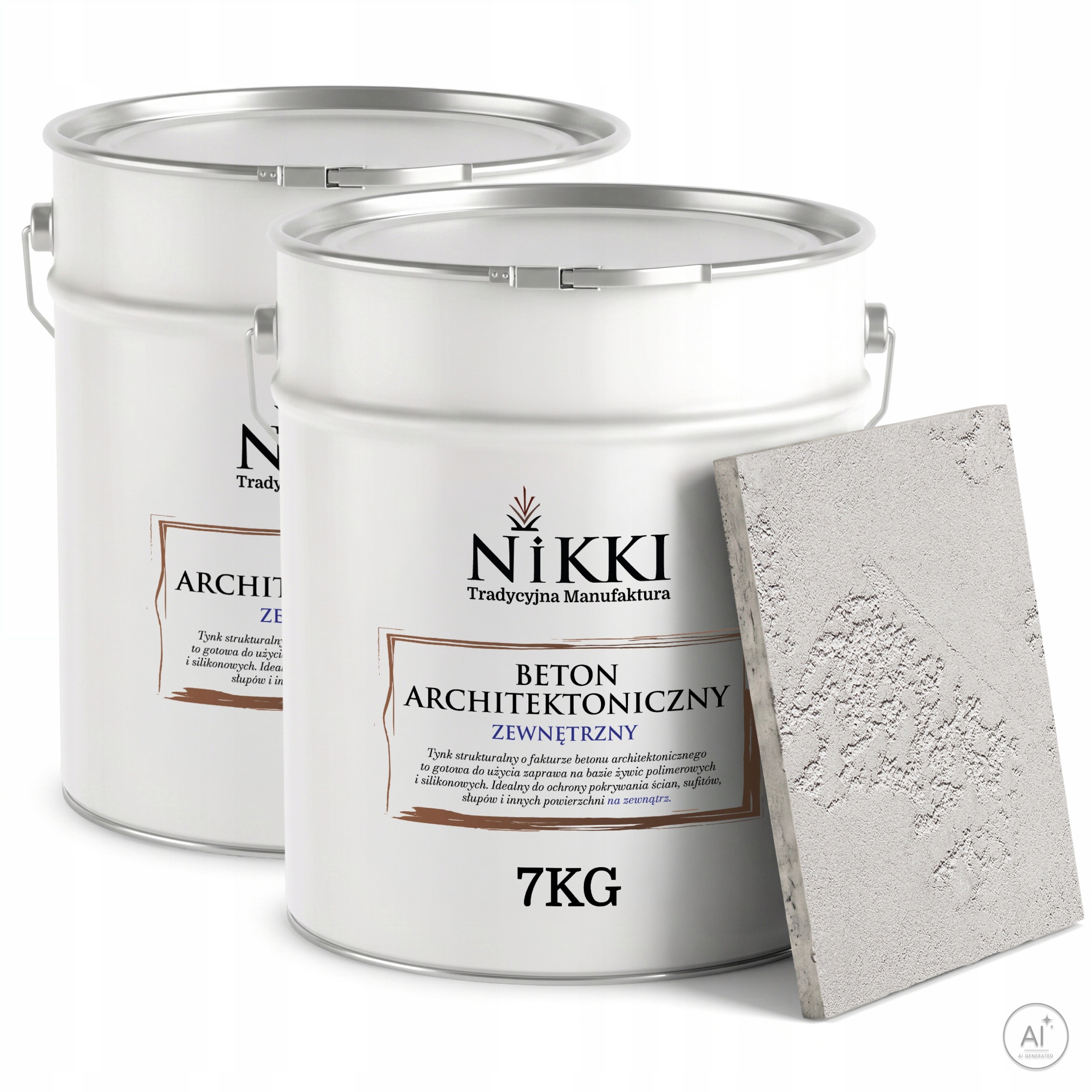 Fasádní omítka s architektonickou strukturou Betonu 2 x 7 kg Šedá Světlá