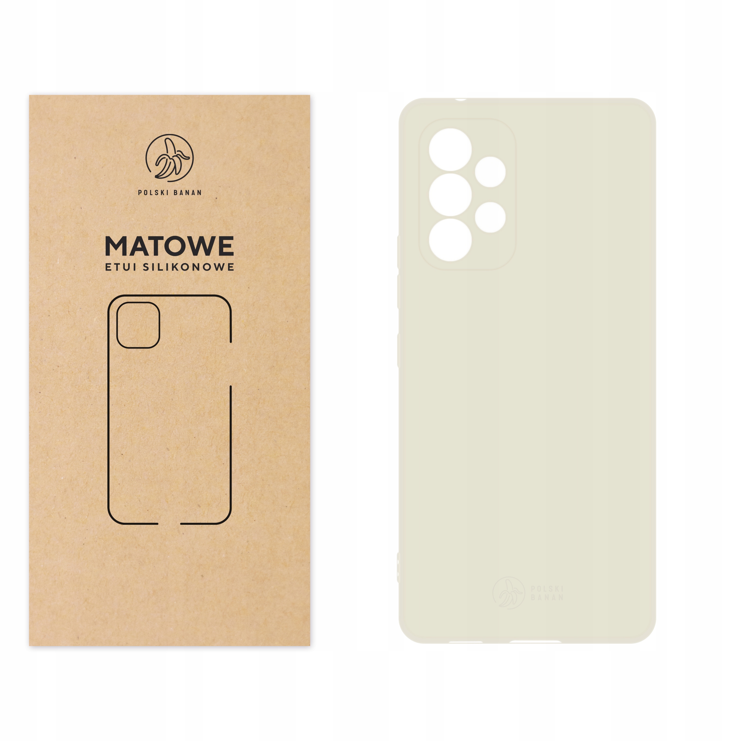 

Etui Matowe do Samsung A53 kremowe