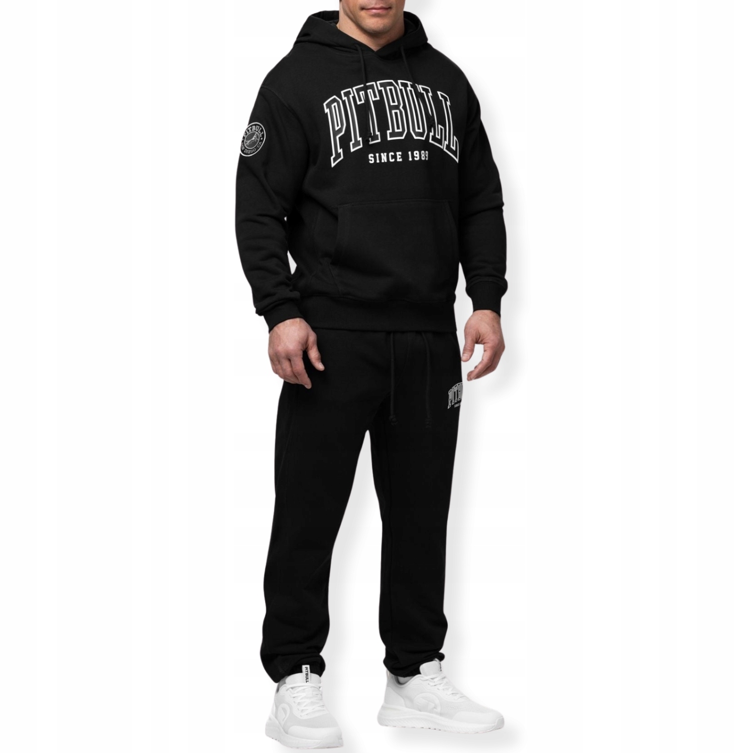 Pánský komplet Pitbull Dresový set Mikina s potiskem a kalhoty Badger