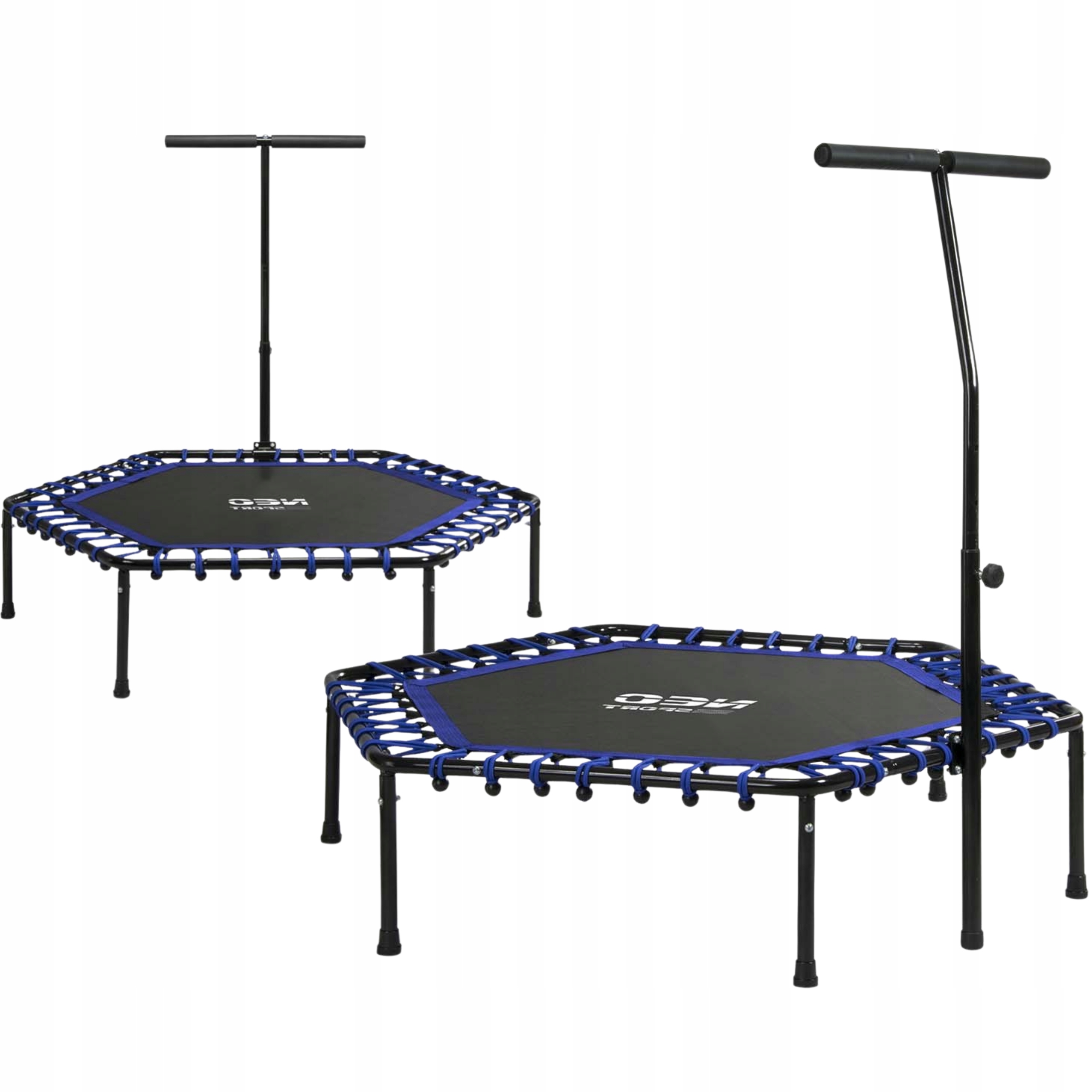 Trampolina Fitness Do Ćwiczeń W Domu Z Uchwytem Mocna 100 Kg Duża 127 CM