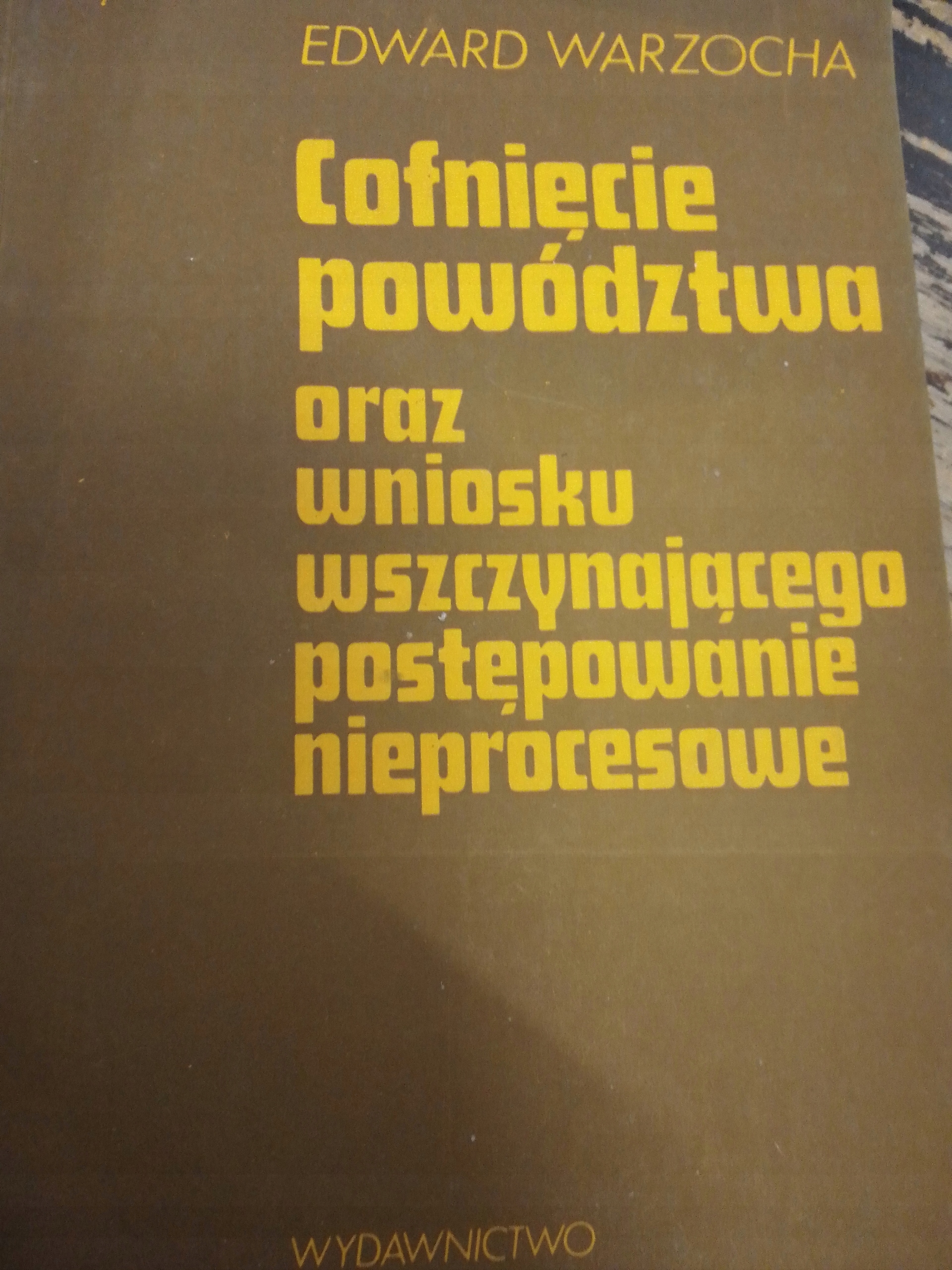 Warzocha COFNIĘCIE POWÓDZTWA ORAZ WNIOSKU