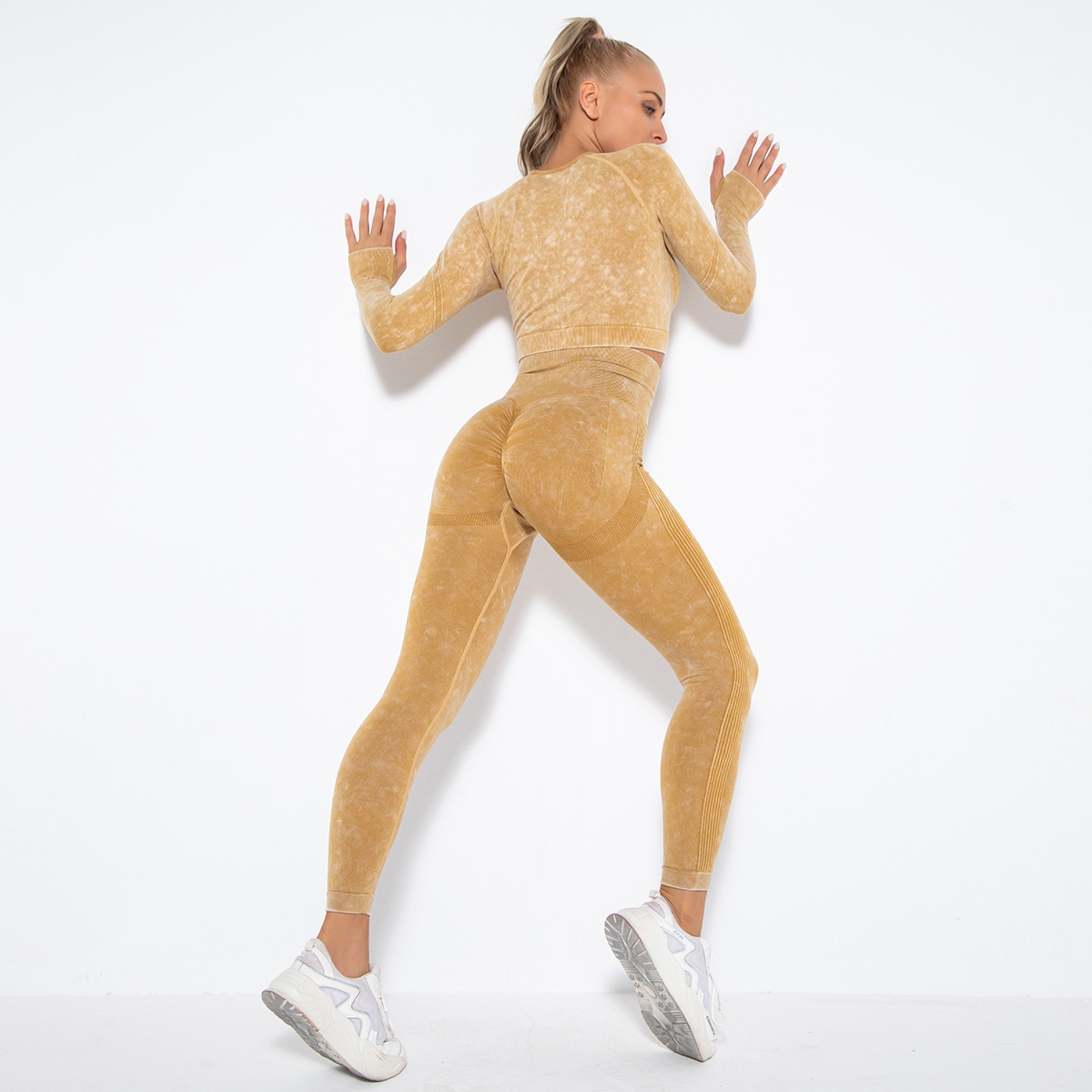 DAMSKI ZESTAW FITNESS 2-CZĘŚCIOWY JOGI JOGGING L Płeć kobieta