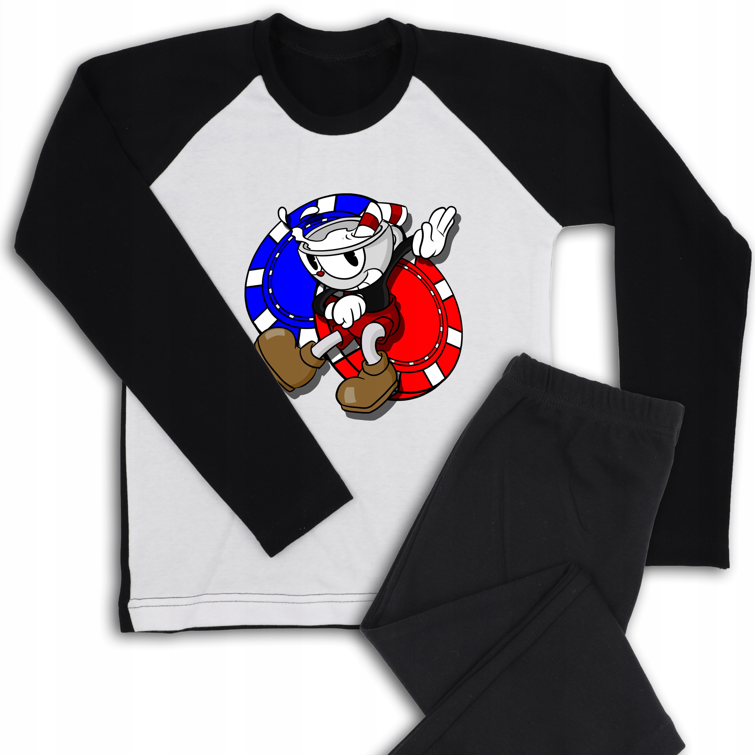 

Piżama Piżamka Czarna Cuphead Zabawne 134 cm