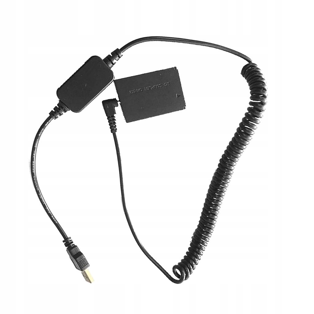 Łącznik DC DR E12 Wymień baterię LP E12, USB