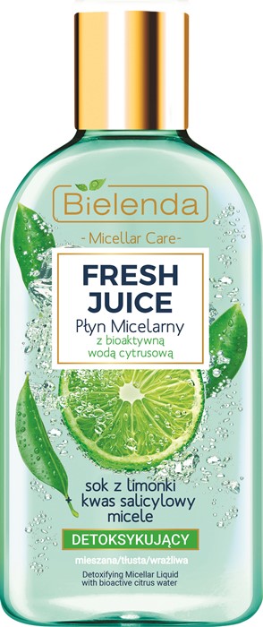 Bielenda Fresh Juice Płyn micelarny limonka 500ml-Zdjęcie-0