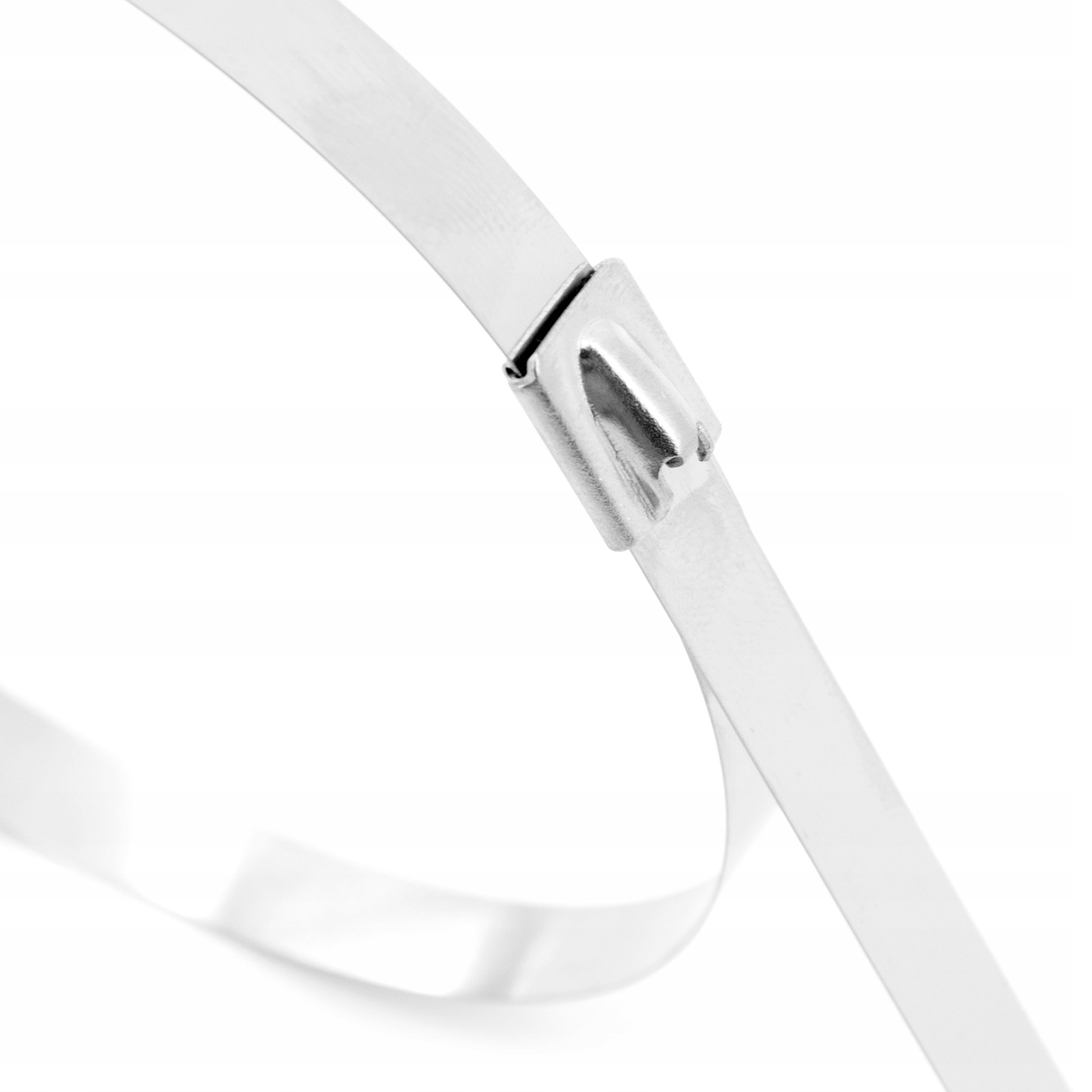 OPASKA STALOWA ZACISKOWA BALL LOCK 7,9x400 10szt. Długość 400 mm