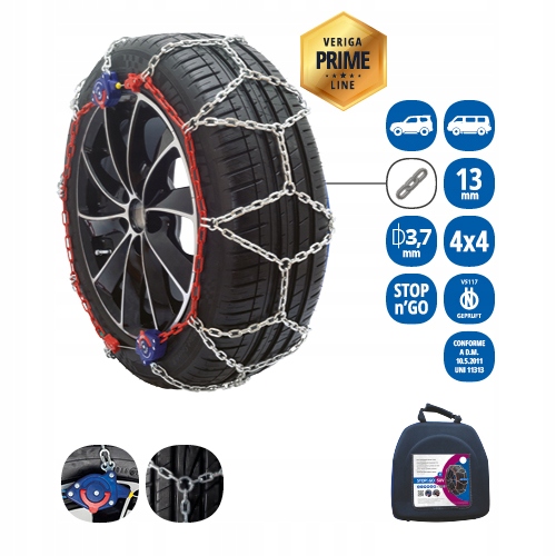 Łańcuchy Veriga STOP&GO 240 225/60R16 NAPINACZ Grupa rozmiarowa KN 240
