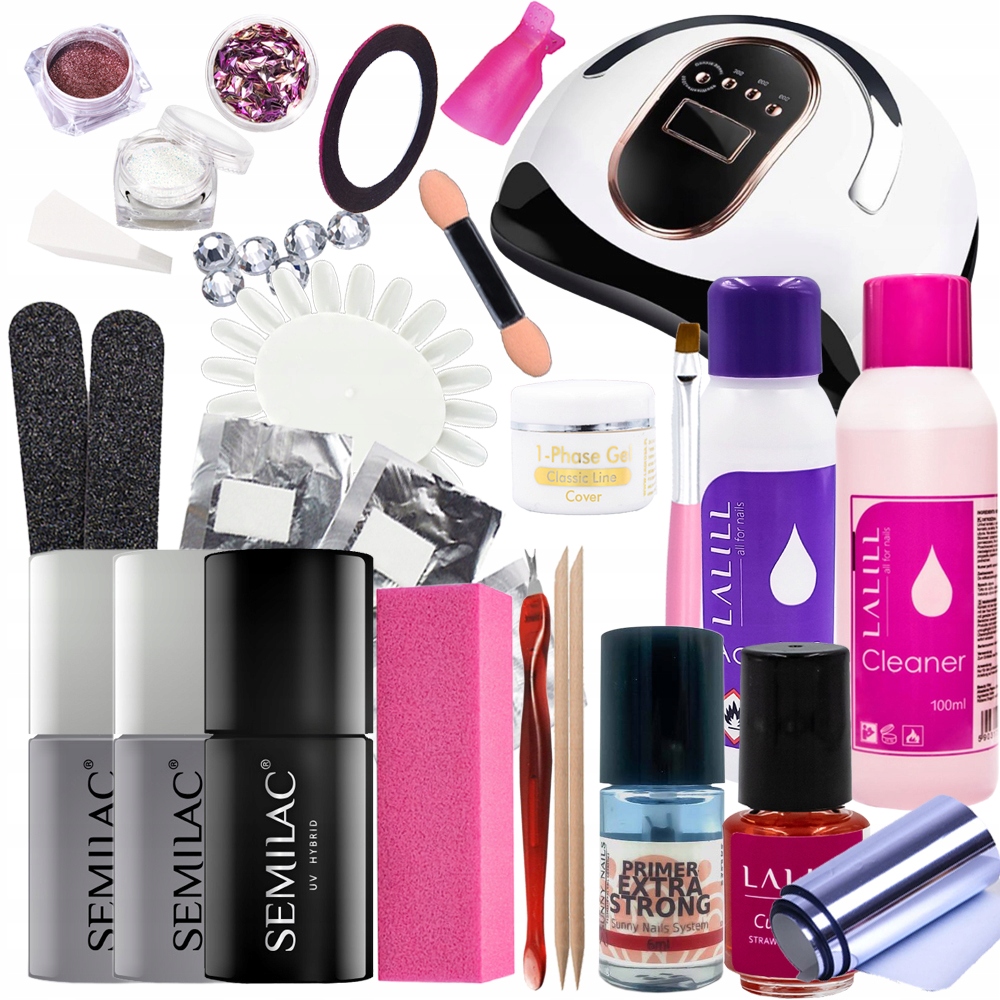 

Zestaw startowy do manicure Lampa Lakiery Gratisy