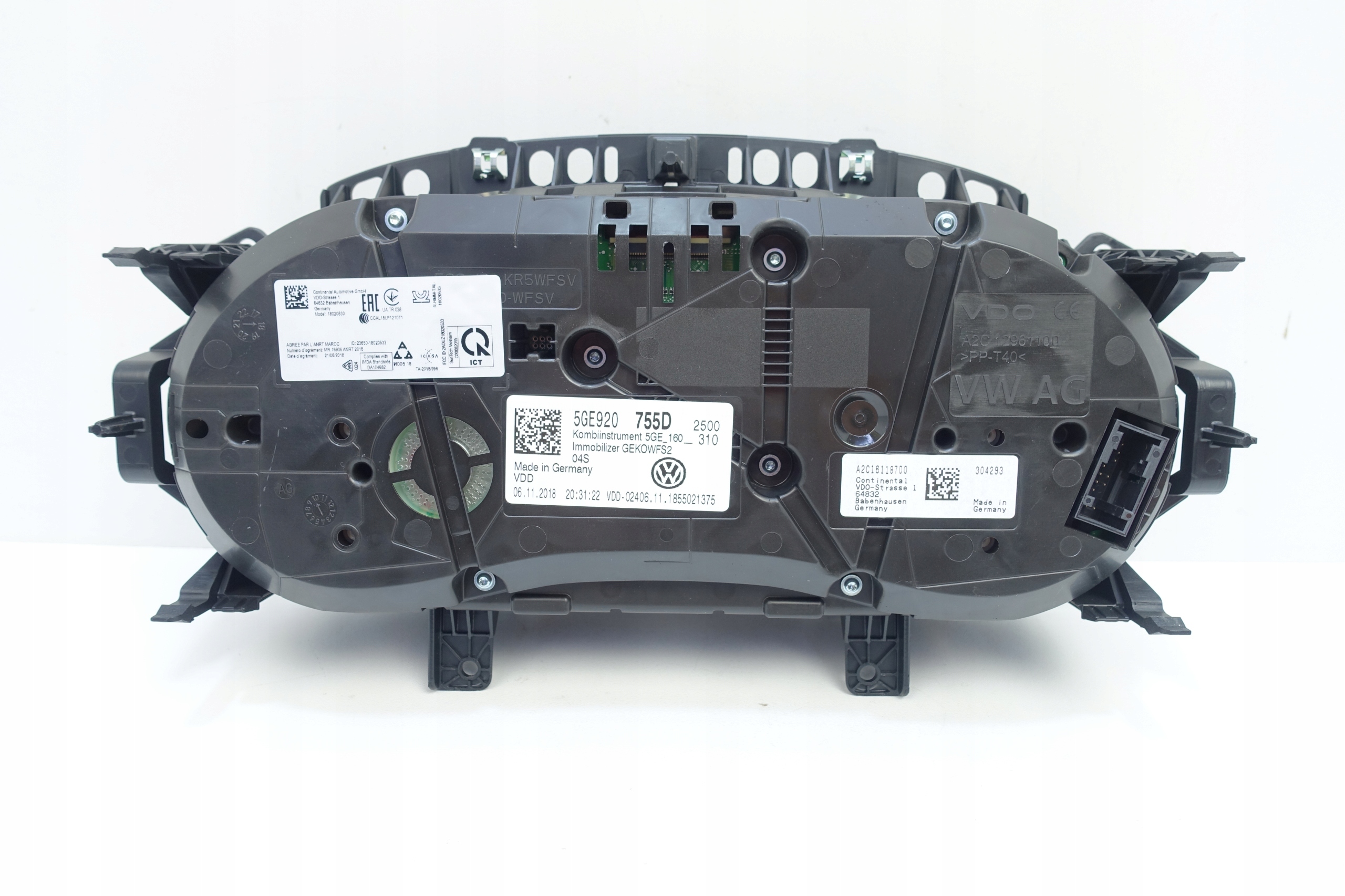 dials dials VW E-GOLF VII 5G 48072KM 5GE920755D