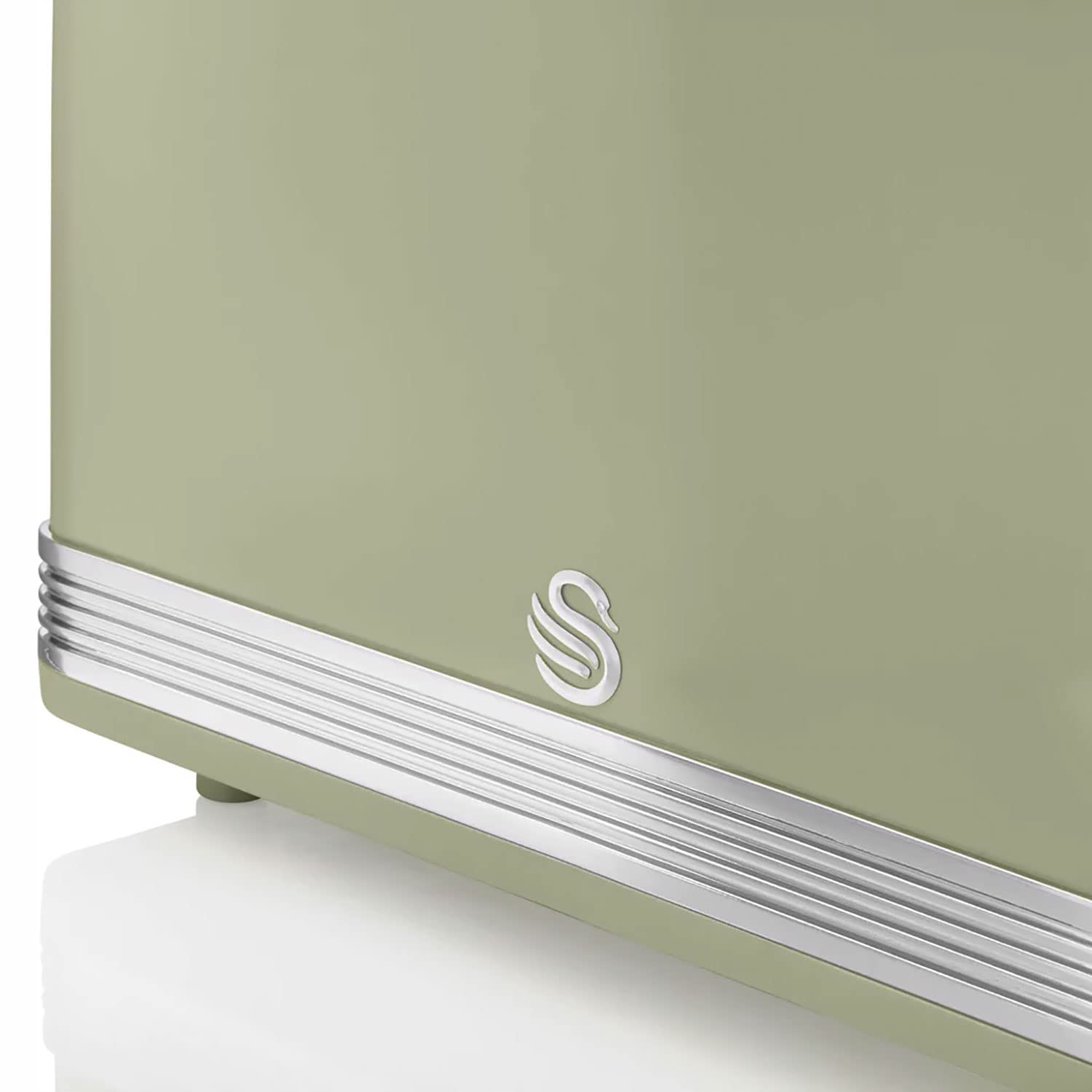 SWAN Retro Toster 2-Slotowy Vintage Zielony 815W 6 Poziomów Opiekania — miniatura 6