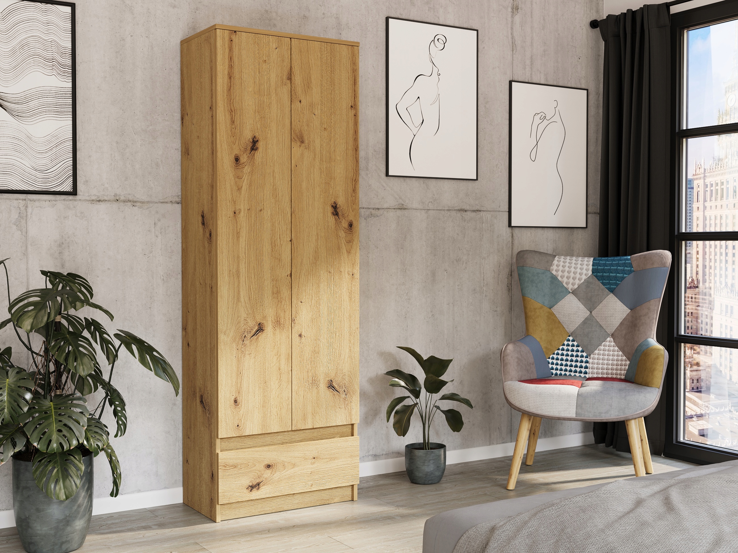 Szafa regał biurowy książki 60cm B-4 ARTISAN