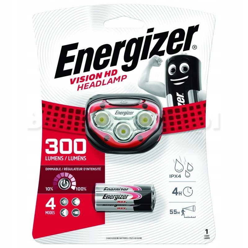 LATARKA CZOŁOWA ENERGIZER VISION HD 3 LED 300lm
