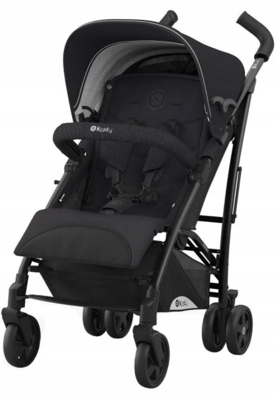 Wózek spacerowy (typ parasolka) z regulowaną rączką Kiddy Evocity 1, Black