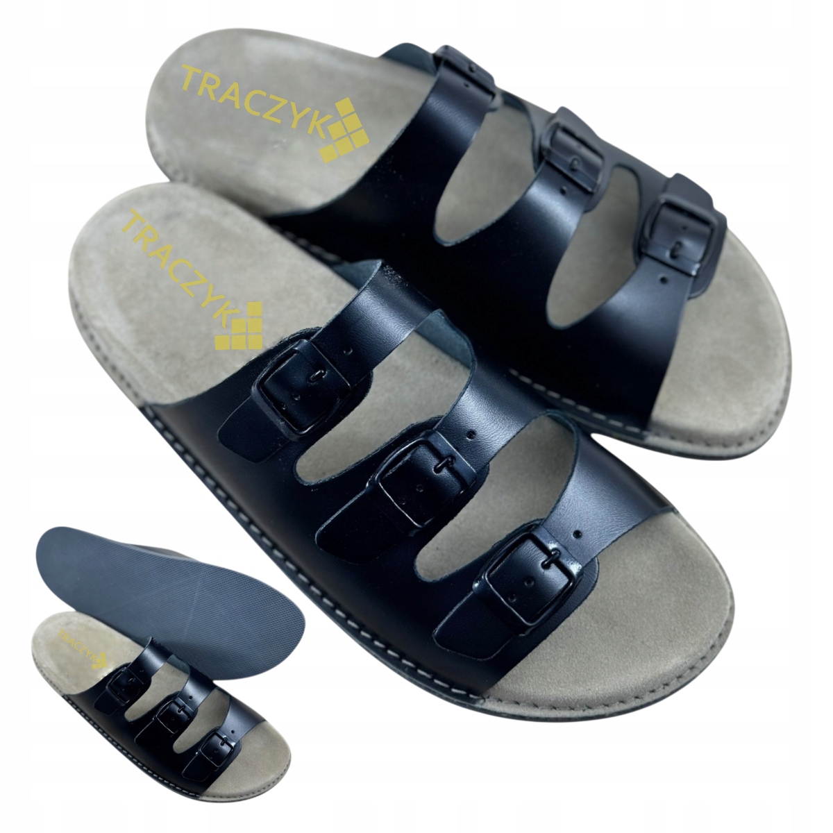 Nazouváky Traczyk Profilované Fusbet Přírodní Kůže Černé Nastavitelné vel. 37