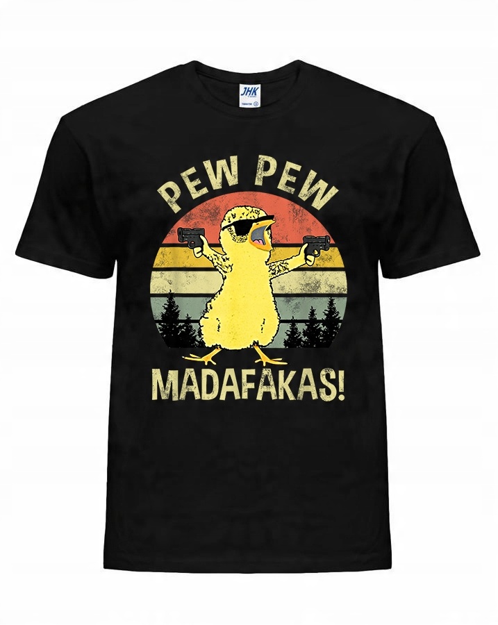 

koszulka męska Pew Pew Kura Śmieszna S