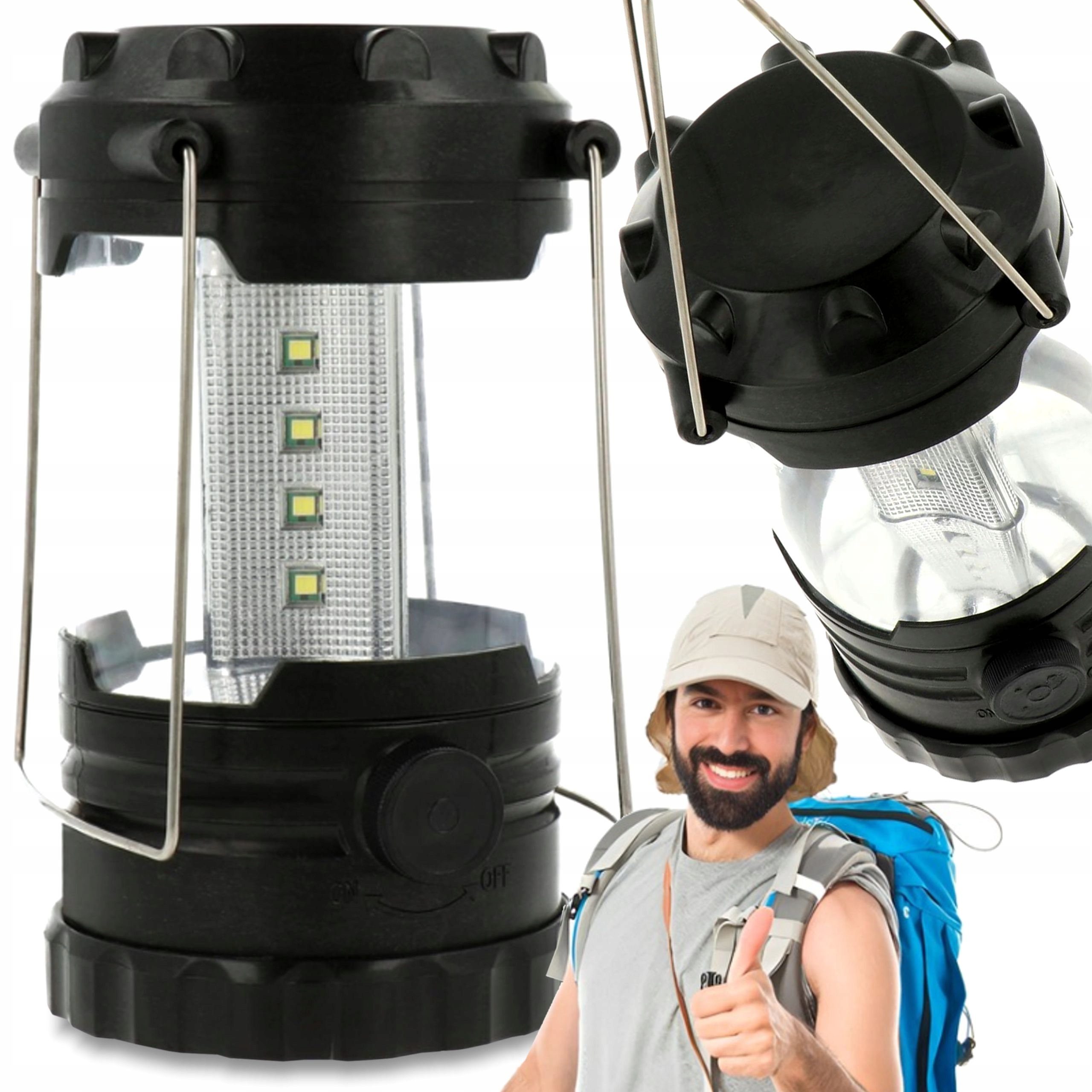 Lampka Kempingowa Turystyczna Biwakowa Lampa Led Regulacja Światła Kol V3