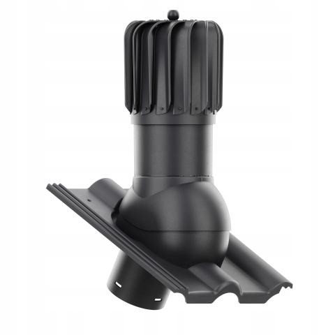 Otočný podélný větrací komín ⌀ 125 mm pro Classic Star, Elegant Antracit