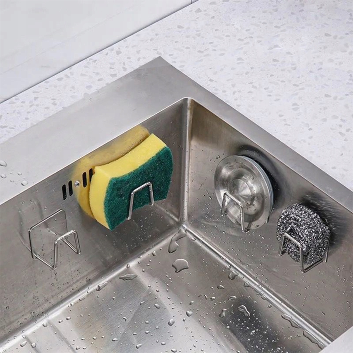 WIESZAK UCHWYT NA GĄBKĘ KUCHENNĄ STALOWY AG702C Kod producenta 7621