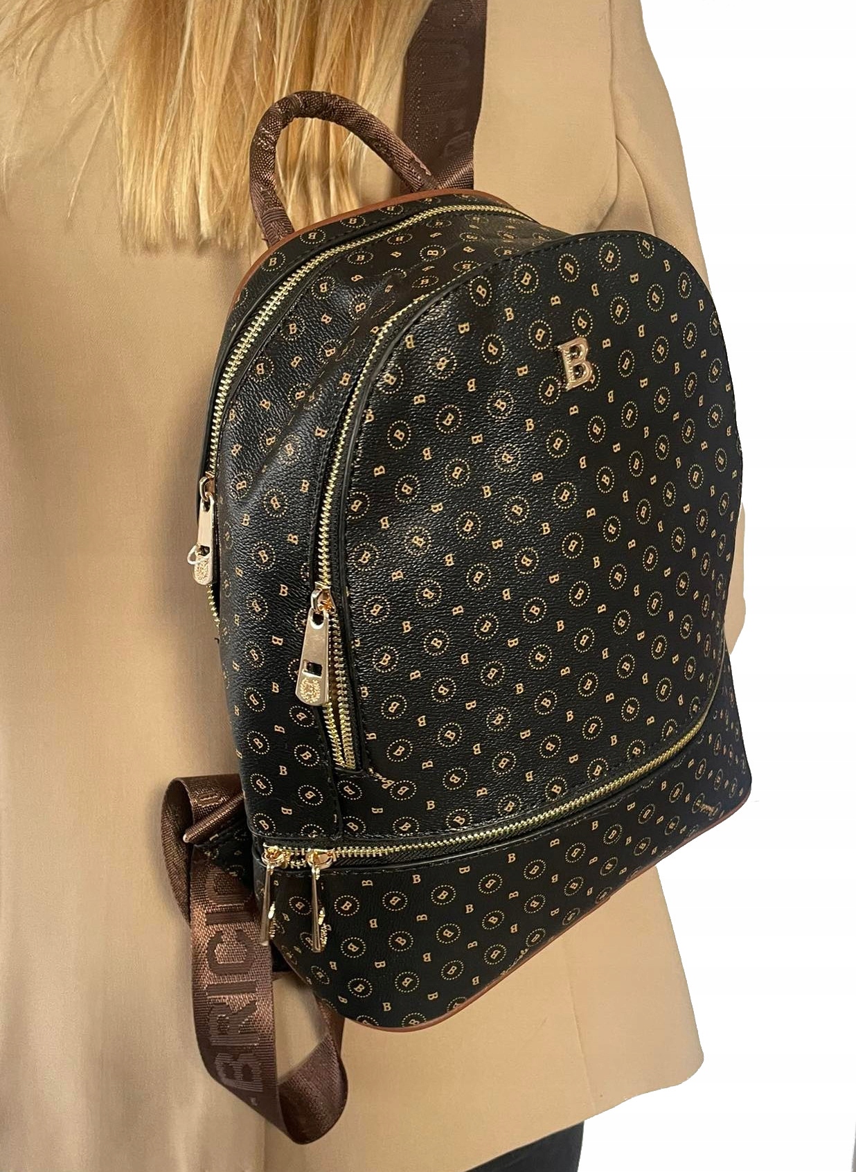 LOGOWANY PLECAK DAMSKI TOREBKA A4 Marka inna