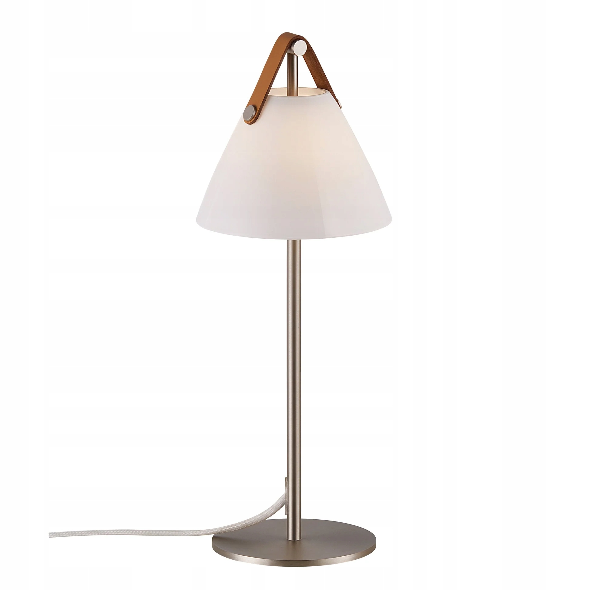 Stolová lampa Strap 16 sklenené tienidlo biela G9 max25W Nordlux