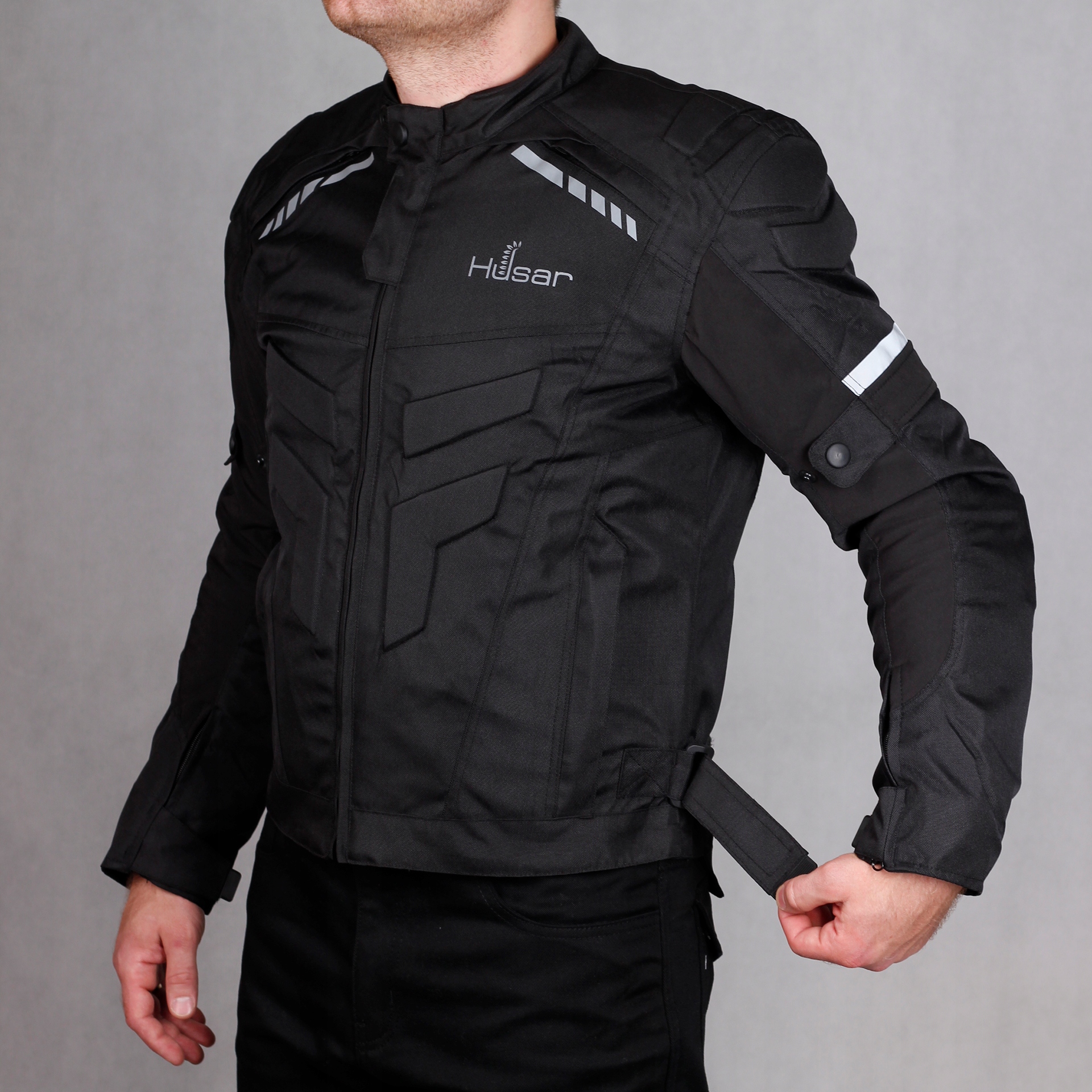 KURTKA MOTOCYKLOWA HUSAR HORNET męska GRATISY Długość całkowita 56-56 cm