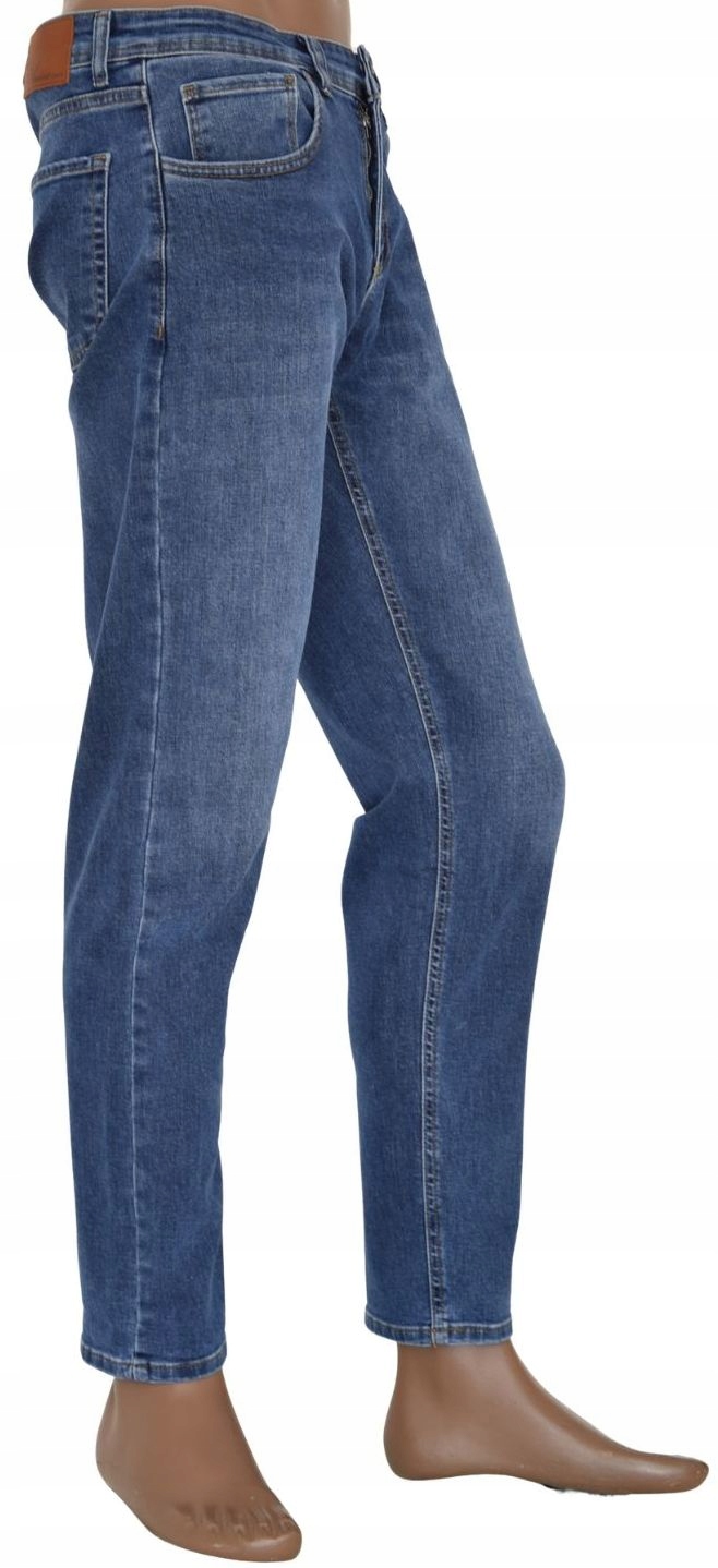 Pánské tmavě modré jednoduché pohodlné džíny s 5 kapsami Ventana 970-102 VEL.30/32