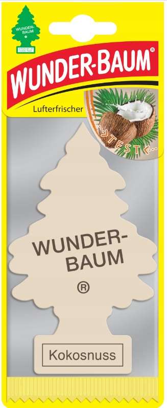 

Choinka zapach do auta Wunder Baum zawieszka kokos