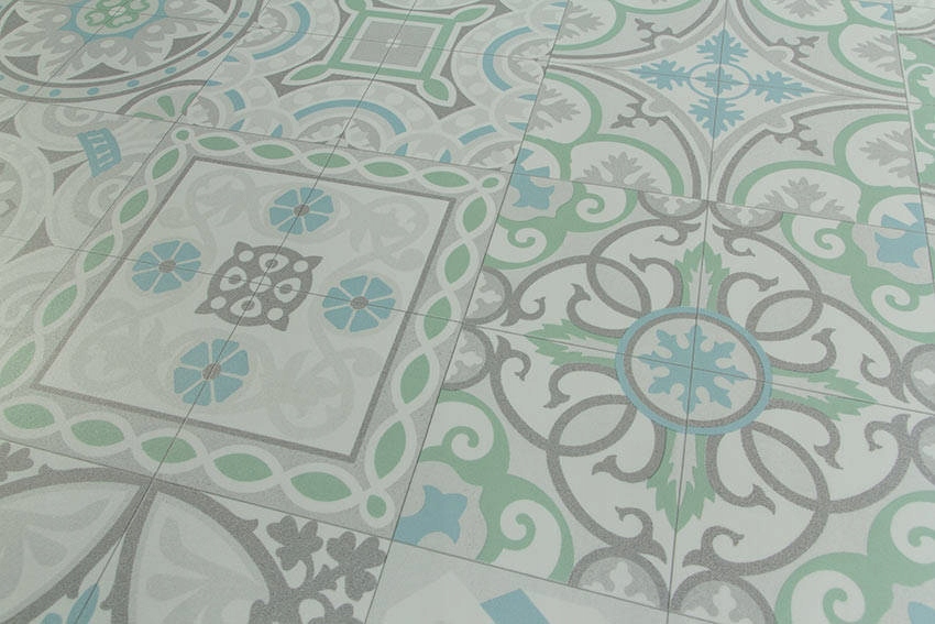 szer. 2 m WYKŁADZINA PCV PATCHWORK PŁYTKI BOHO Grubość 2.8 mm