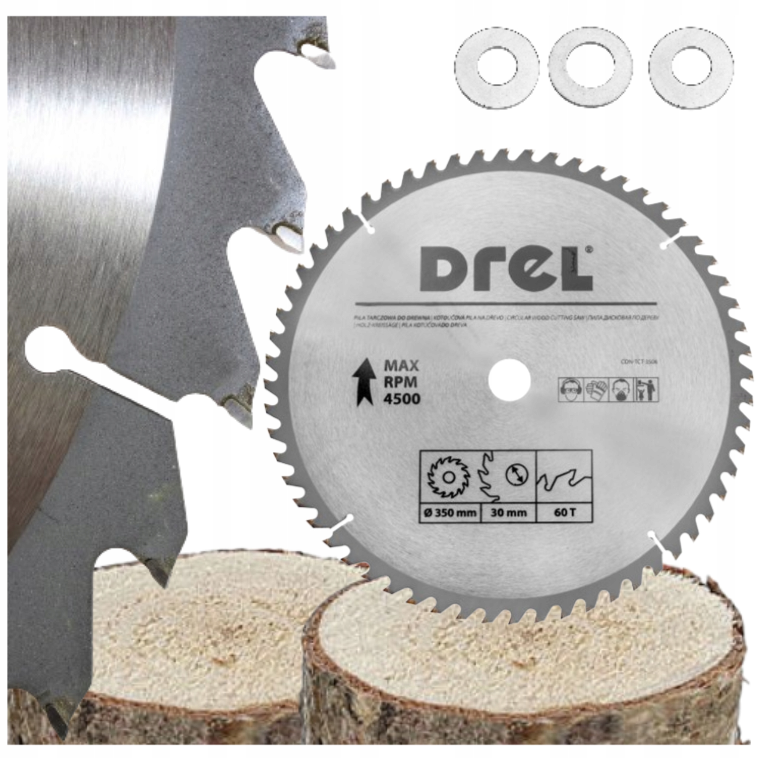 Kotoučová Pila Na Řezání Dřeva Widia 350x30.0 mm 60 Zubů