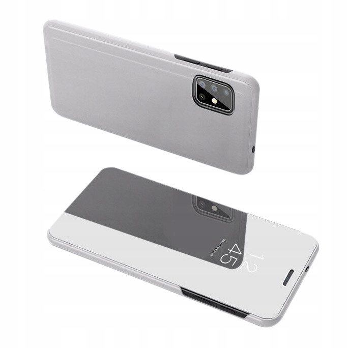

Clear View Case etui do Samsung S20 Ultra srebrny