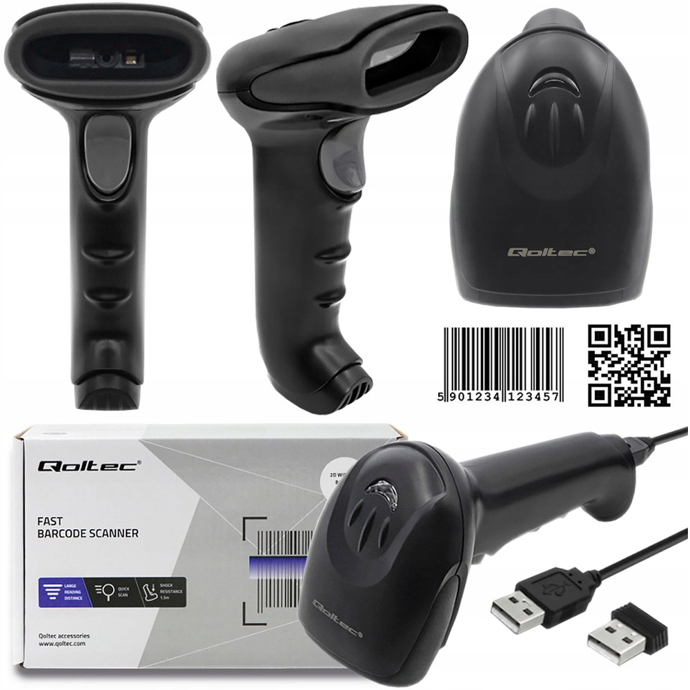 CZYTNIK SKANER KODÓW KRESKOWYCH 1D 2D QR BEZPRZEWODOWY