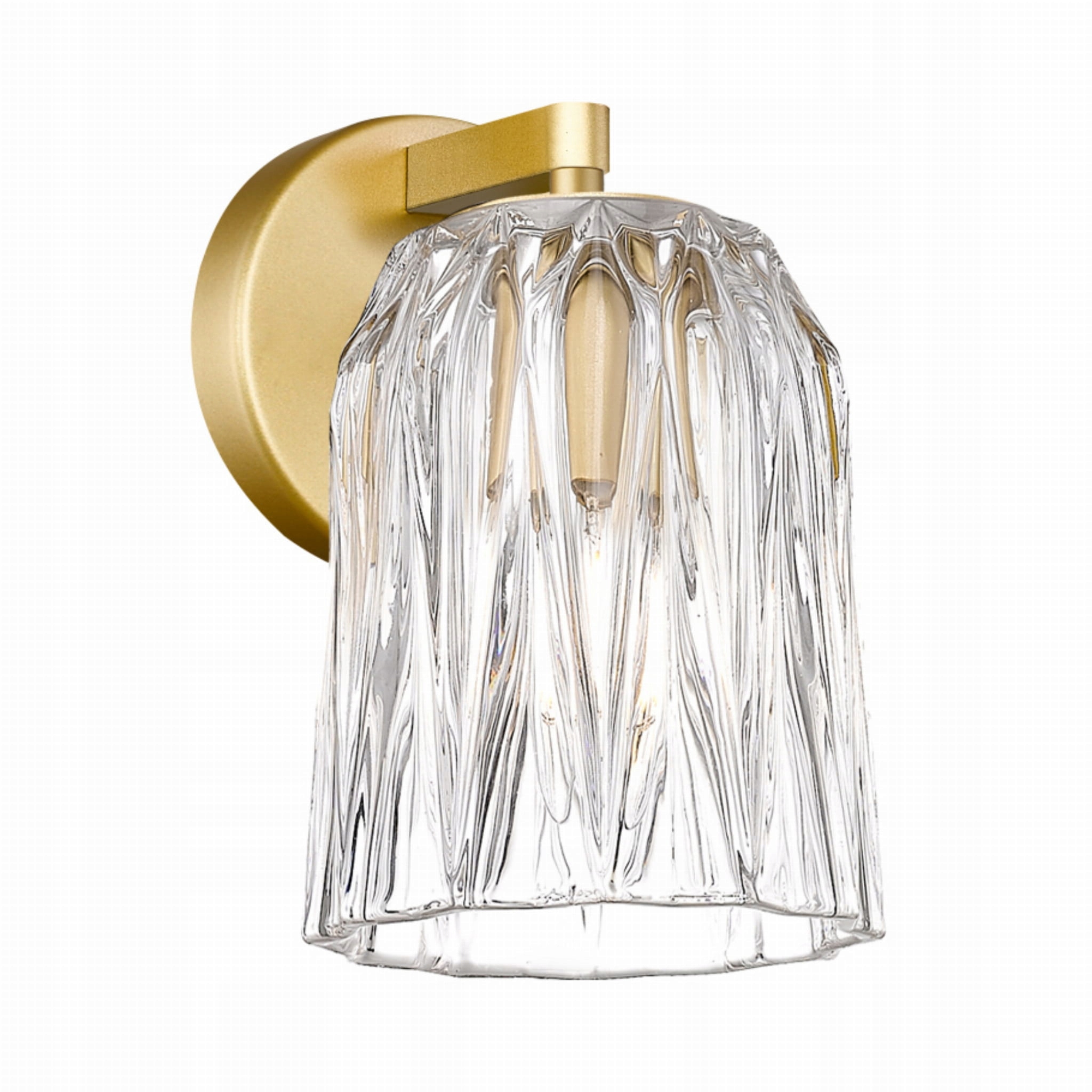 Nástenné svietidlo s motívom padajúceho kvetu s vlnitým krytom do haly Tazza E14