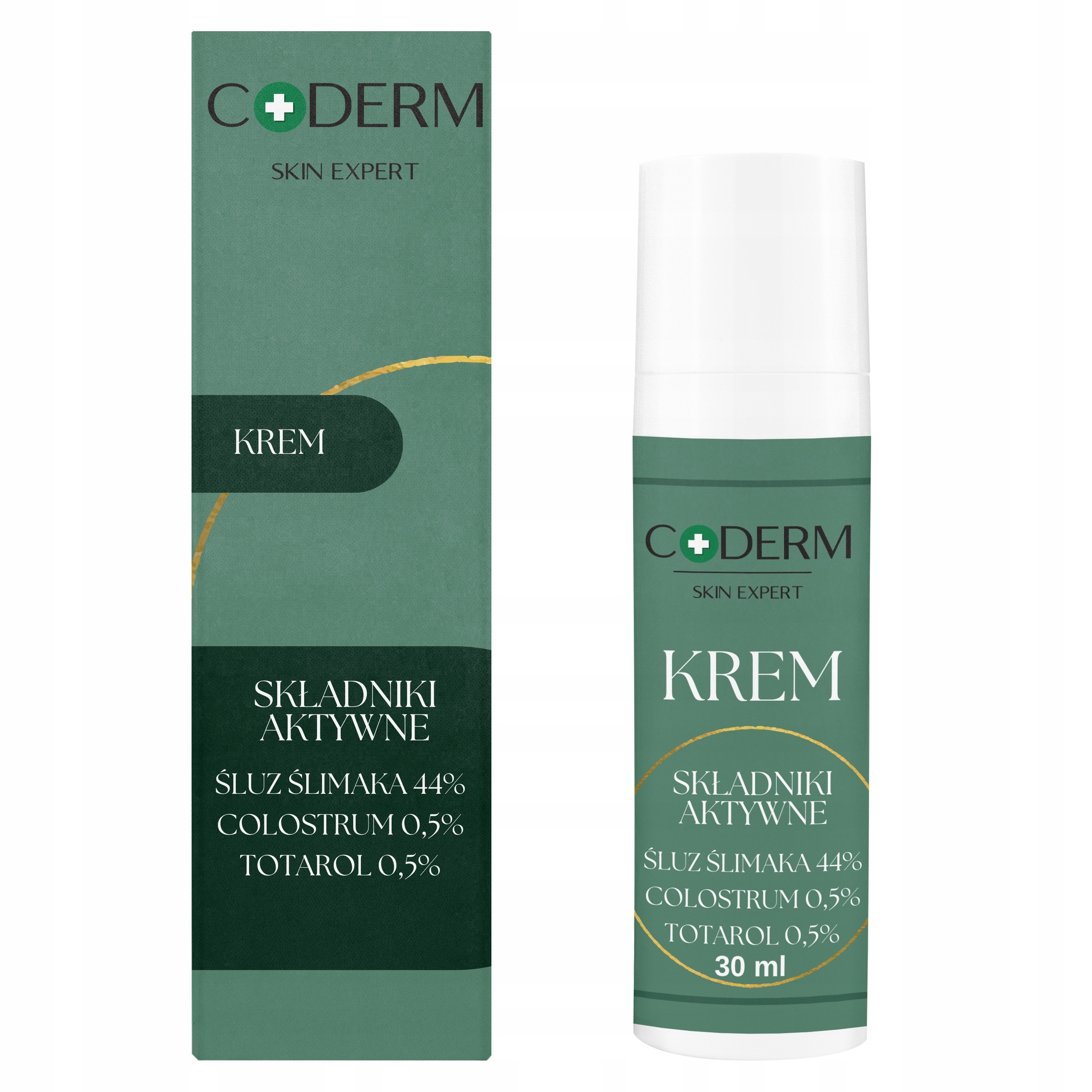 Krém s hlemýždím slizem 44% totarolem a colostrum 30 ml