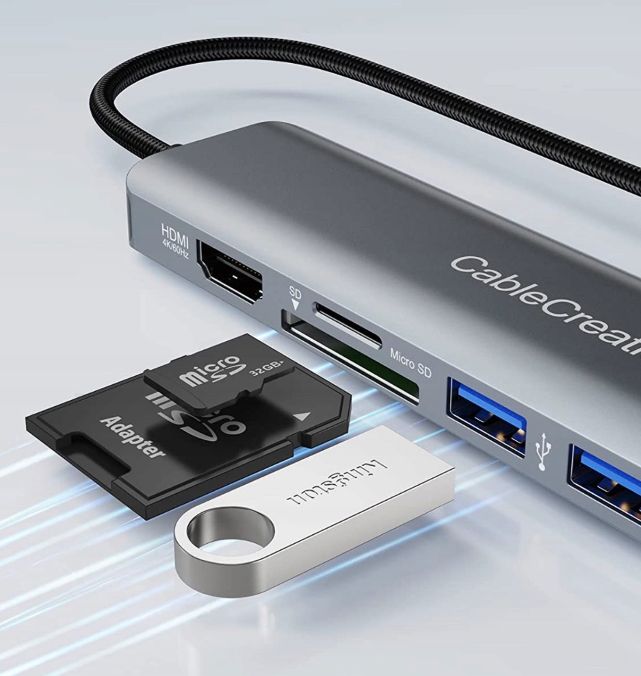 HUB USB-C Thunderbolt 3 4 HDMI 4K 60Hz USB LAN Dell HP Lenovo Asus MacBook Typ adapter