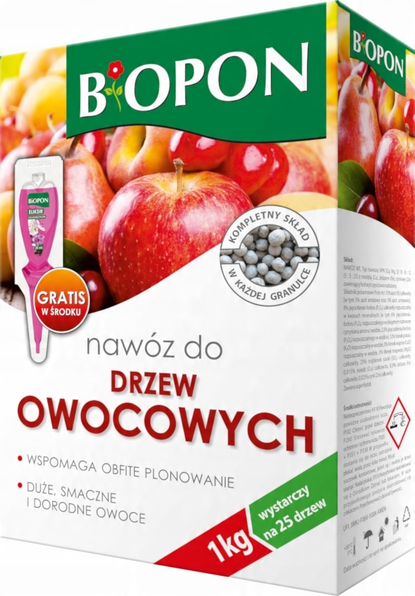 

Nawóz do Drzew Owocowych Biopon 1kg