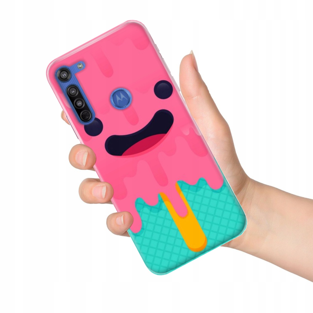 

Etui do Motorola Moto G8 wzory Candy obudowa